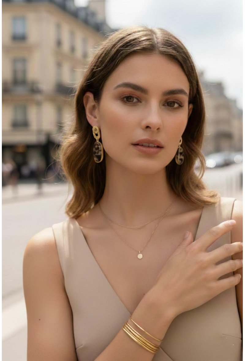 Boucles d’Oreilles Demi