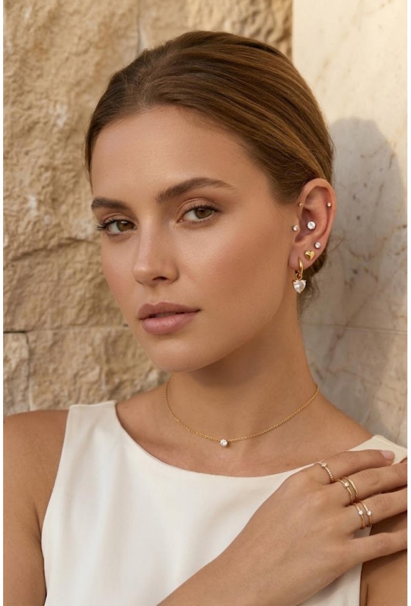 Lot de boucle d'oreille Charline