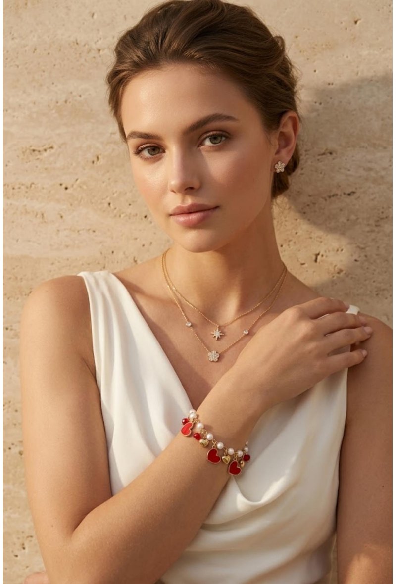 Bracelet Coeur Red